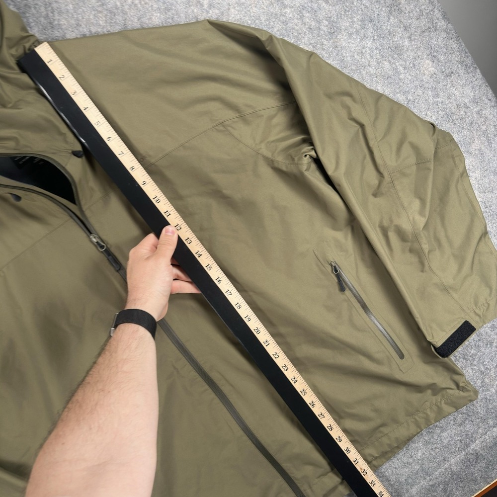 Filson Jacket Mens 2XL Green Hooded Nylon Rain Coat Water Resistant Softshell - Picture 4 of 16